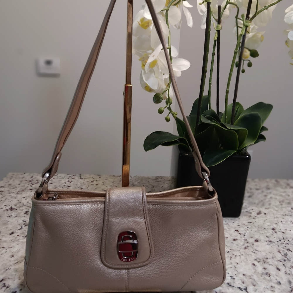 The Sak Metallic Gold Leather Y2K Hand | Shoulder Bag